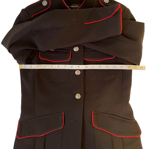 Zara Trafaluc Outerwear Black Military Jacket Size Small - Picture 9 of 10